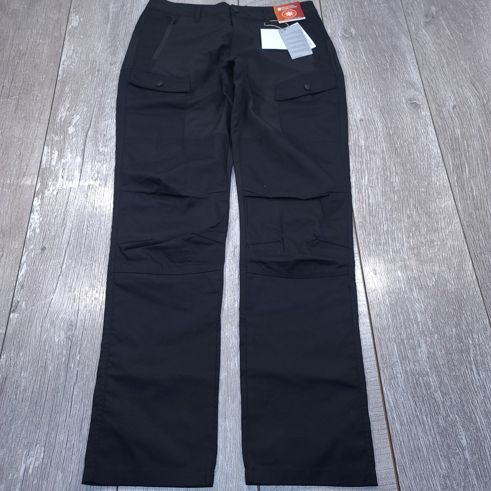 Mountain Warehouse Expedition Hybrid Pants Womens 8 Black Water Resistant Hiking